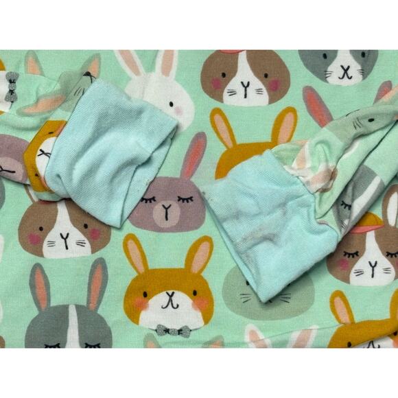 Little Sleepies Bamboo Rad Rabbits Pajama Pants Set Toddler 3T Easter Whimsygoth - Picture 6 of 7